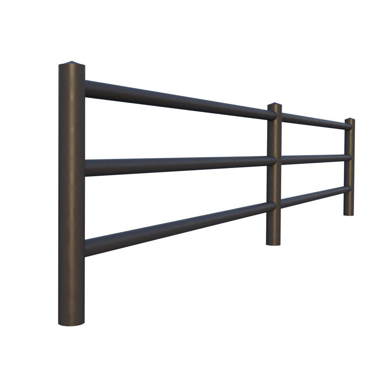 Parapetto A 3 Tubi Corten